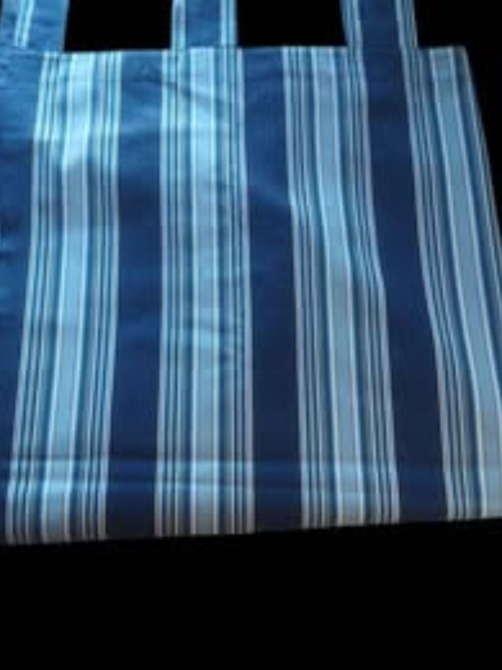 Blue striped tab top curtain - Picture 1 of 1
